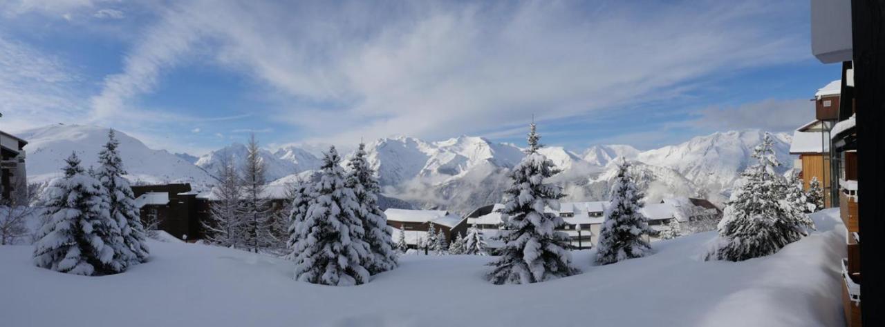 Appartement Dans Residence Du Roche Mantel -Alpes Huez Face A L'Alpexpress エクステリア 写真